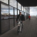 man on a bike