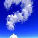 Cloud question mark