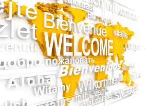 Welcome in many languages