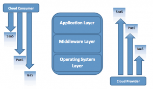 The higher in the stack, the more control the cloud provider has