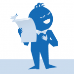 cartoon image of a poet