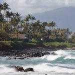 Crashing Waves at Beach near Kahului, Maui