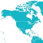 map of North America